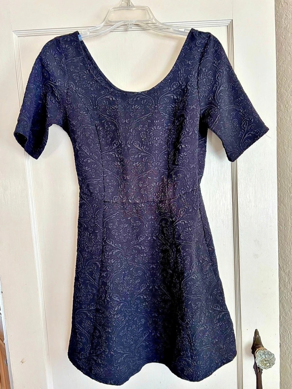 BeBop Black Paisley Mini Dress